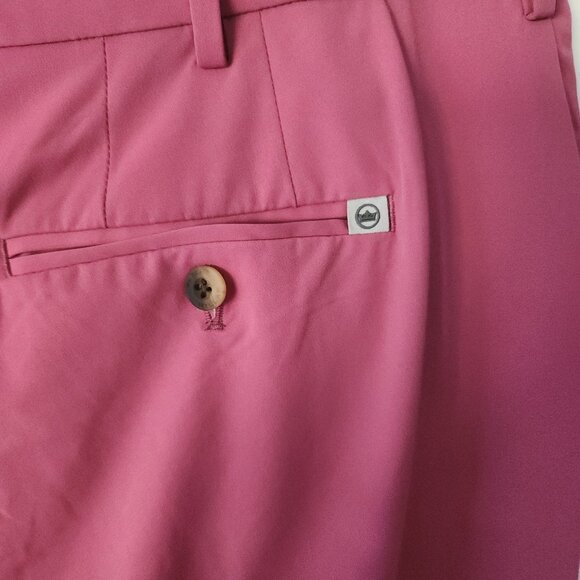 Peter Millar Shorts Crown Crafted  Shackleford Hybrid Performance Red Mens 40 - Picture 5 of 11